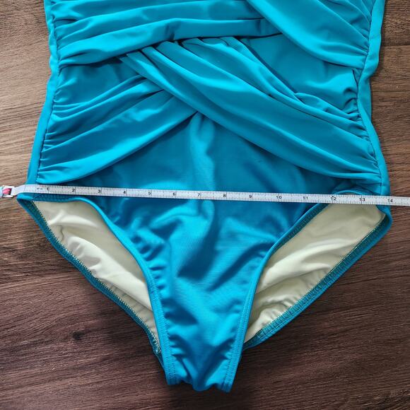 MagicSuit By Muraclesuit One Piece Swimsuit 8 Blue Beach Vacation Resortwear - Picture 8 of 9